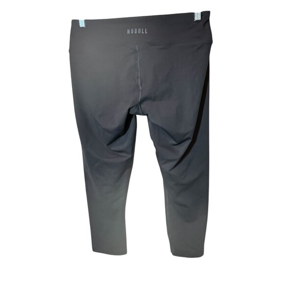 Nobull Womens Black 7/8 Workout Leggings Medium High-Waist Stretch Fabric Breath - Picture 4 of 6
